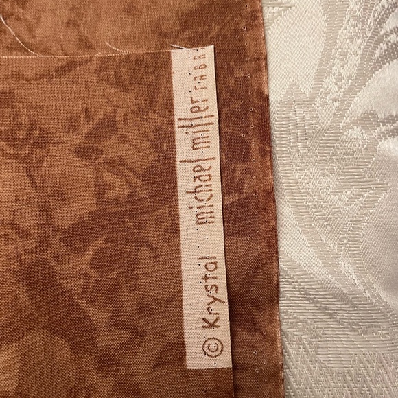 Michael Miller-KRYSTAL Four Fabric Samples 20x20 Chocolate Swirl + Anchor Cotton - Picture 2 of 7